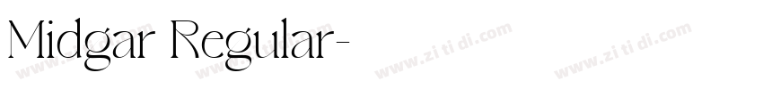 Midgar Regular字体转换